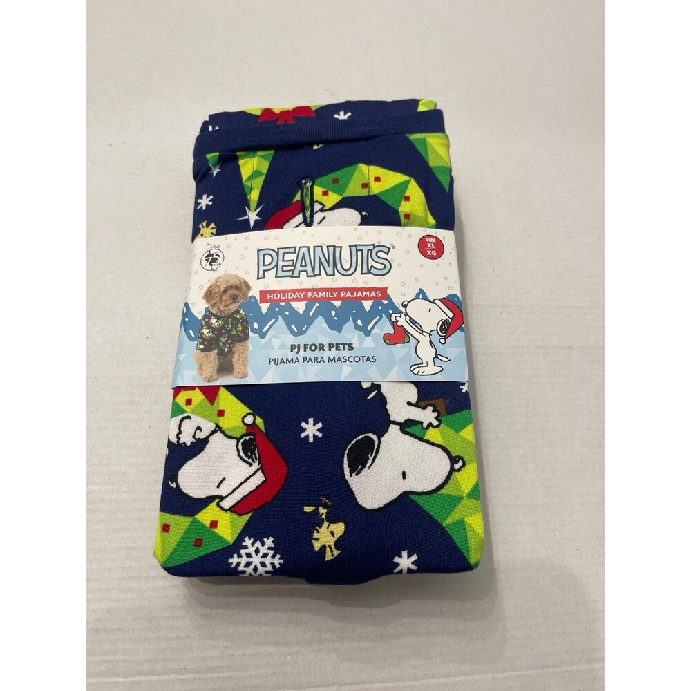 Peanuts Snoopy Holiday Pet Pajamas Size XL New With Tag
